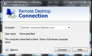 Remote desktop connection